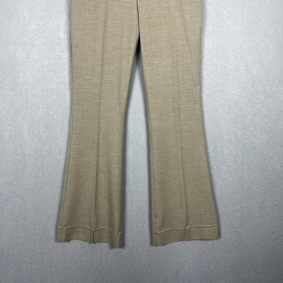The Limited Cassidy Trouser Pants Size 2 Tan Wide Leg Workwear 33" inseam - Picture 4 of 11